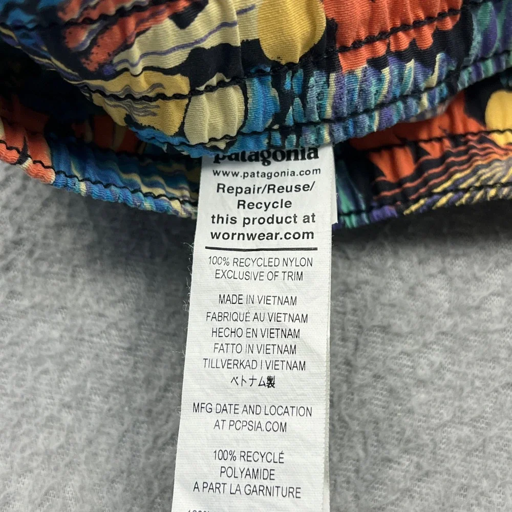 Patagonia Costa Rica Baggies Shorts Kids 12 Multicolor Abstract Pitch Blue 67088